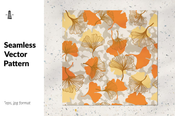 Autumn Ginkgo Biloba – Fallen Leaves: Design Possibilities in High-Resolution Vector Art