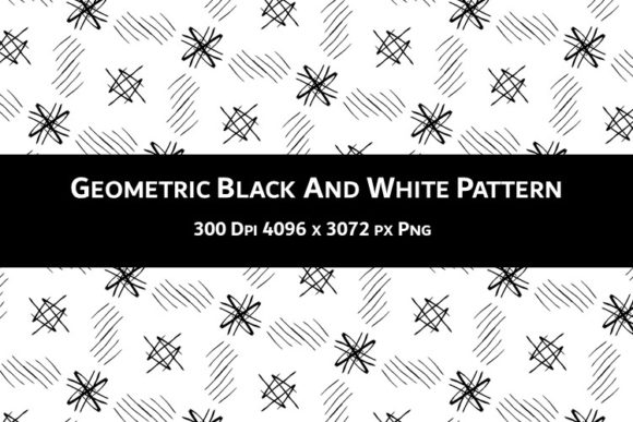 Geometric Black and White Pattern V.33: A Versatile Design for Your Creative Projects