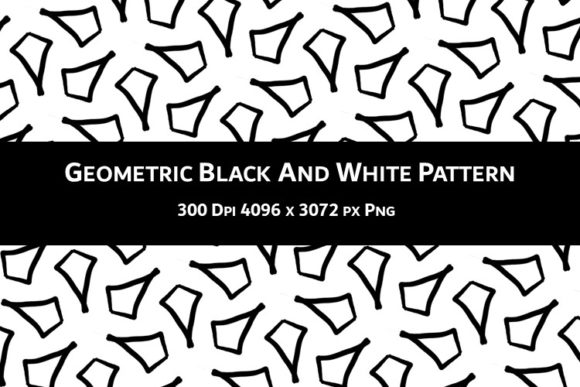 Geometric Black and White Pattern V.36: A Versatile Design for Creatives and Entrepreneurs
