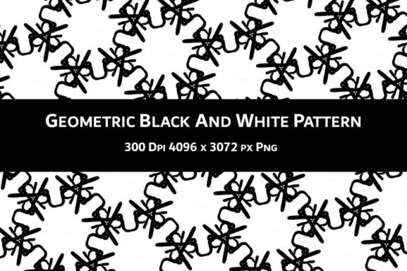 Geometric Black and White Pattern V.63 for Creators