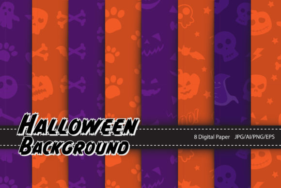 Halloween Seamless Patterns in Orange and Violet: Your Ultimate DIY Digital Paper Pack Guide