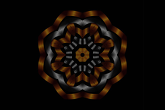 Mandala Pattern Firework: A Versatile Ornament for Creative Projects