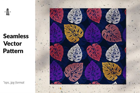Monstera Deliciosa Seamless Pattern for Creators