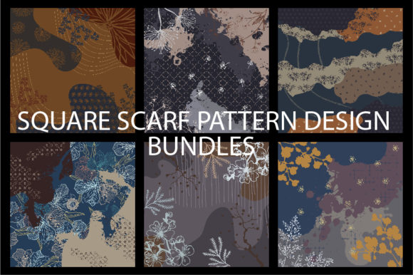 Pattern Design of Square Scarf: A Practical Guide for Abstract Floral Sublimation
