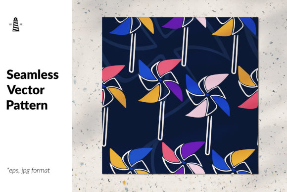 Pinwheel Seamless Pattern for Creative Projects