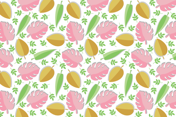 The Art and Utility of Pattern with Pastel Pink Leaves