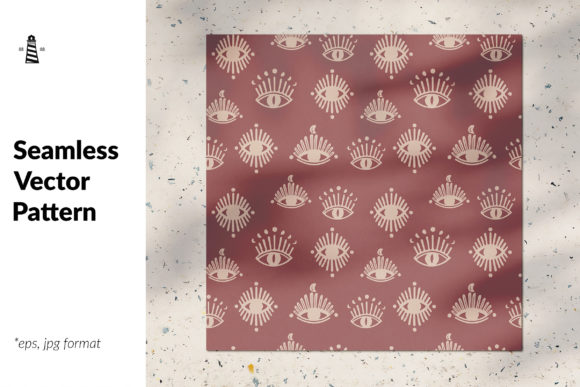 The Third Eye Seamless Pattern: A High-Detail Vector Resource for Creative Workflows