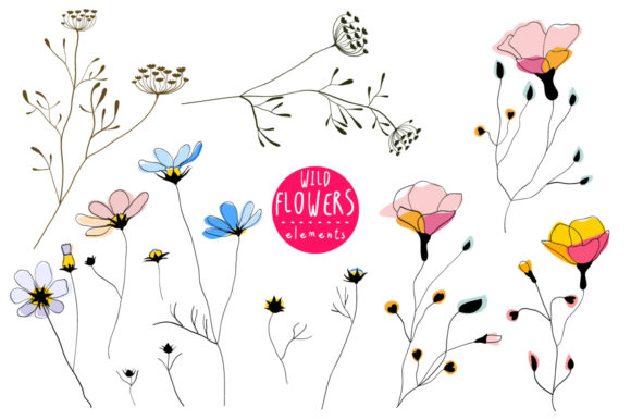 Wild Flowers Elements and Patterns: A Practical Guide for Designers and Creatives